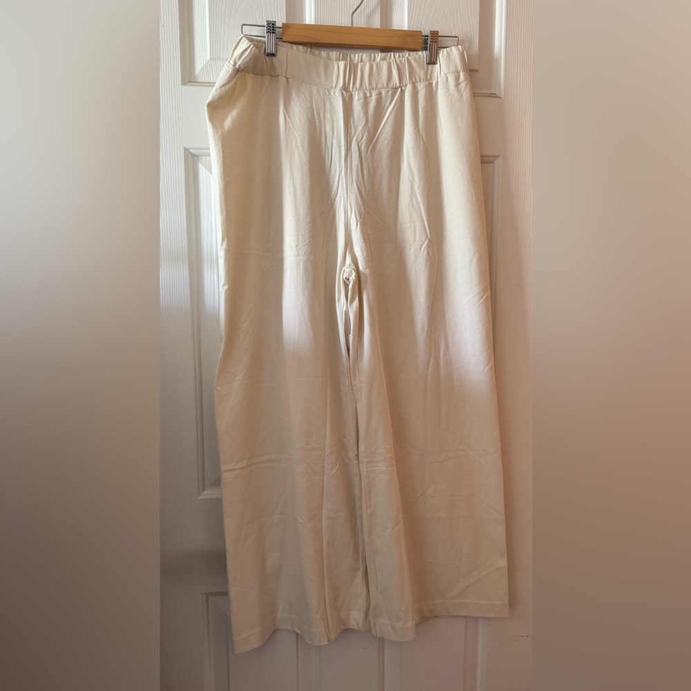 The Simple Folk Cream Wide Leg Pants